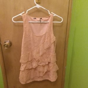 Lace Shirt With Ruffles by Maurices Medium